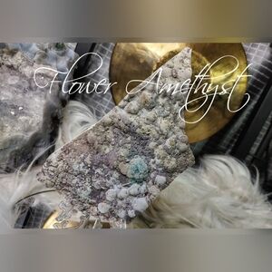 Rare Flower Amethyst Crystal Cluster
